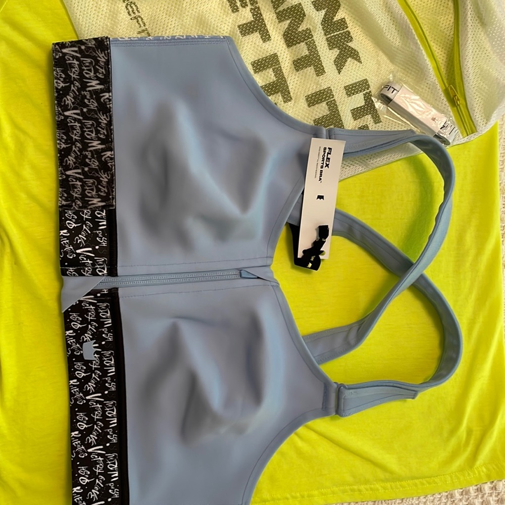 Shefit Flex Sports Bra 2 Luxe Limited Edition Ice Blue Believe **NWT**